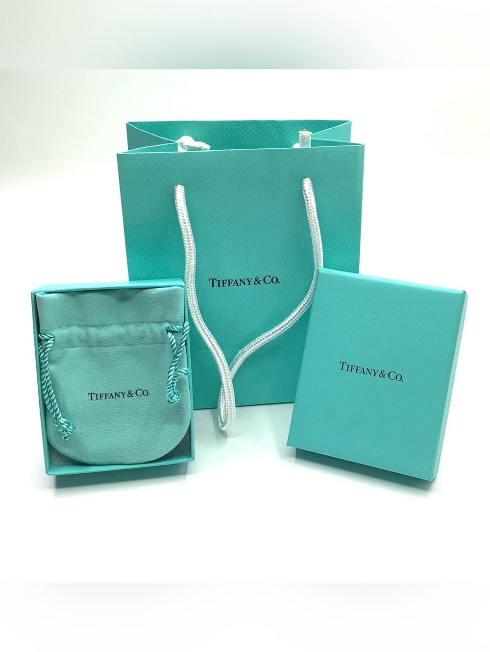 Tiffany & Co. Gift Packaging Set - Gift Bag, Gift Box, Pouch